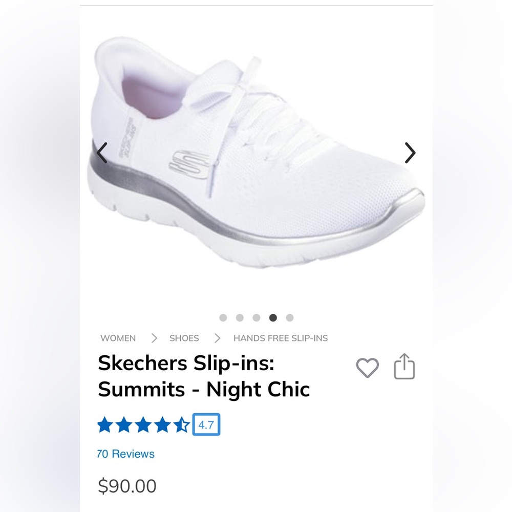 Skechers Summits Slip-Ins Sneakers in White